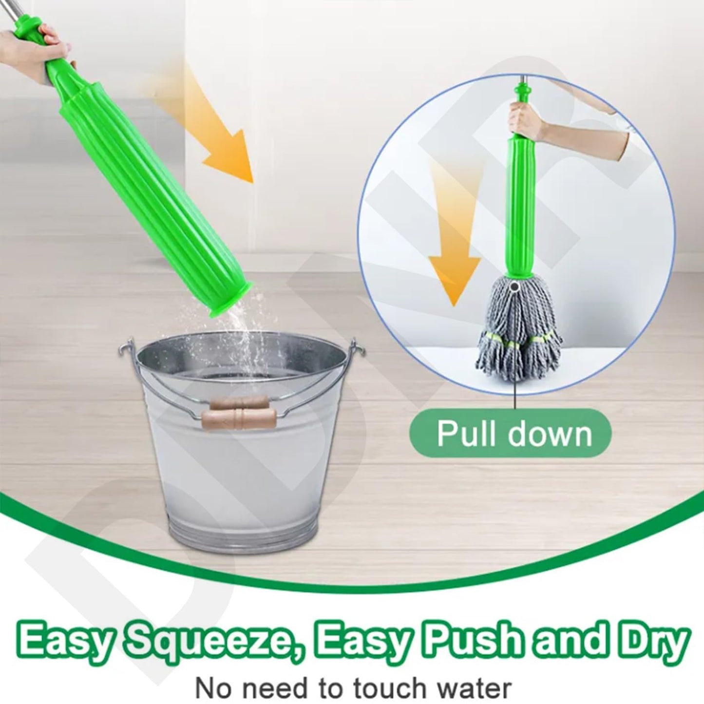 2 in 1 Dehydrated Self-Wringing Mop