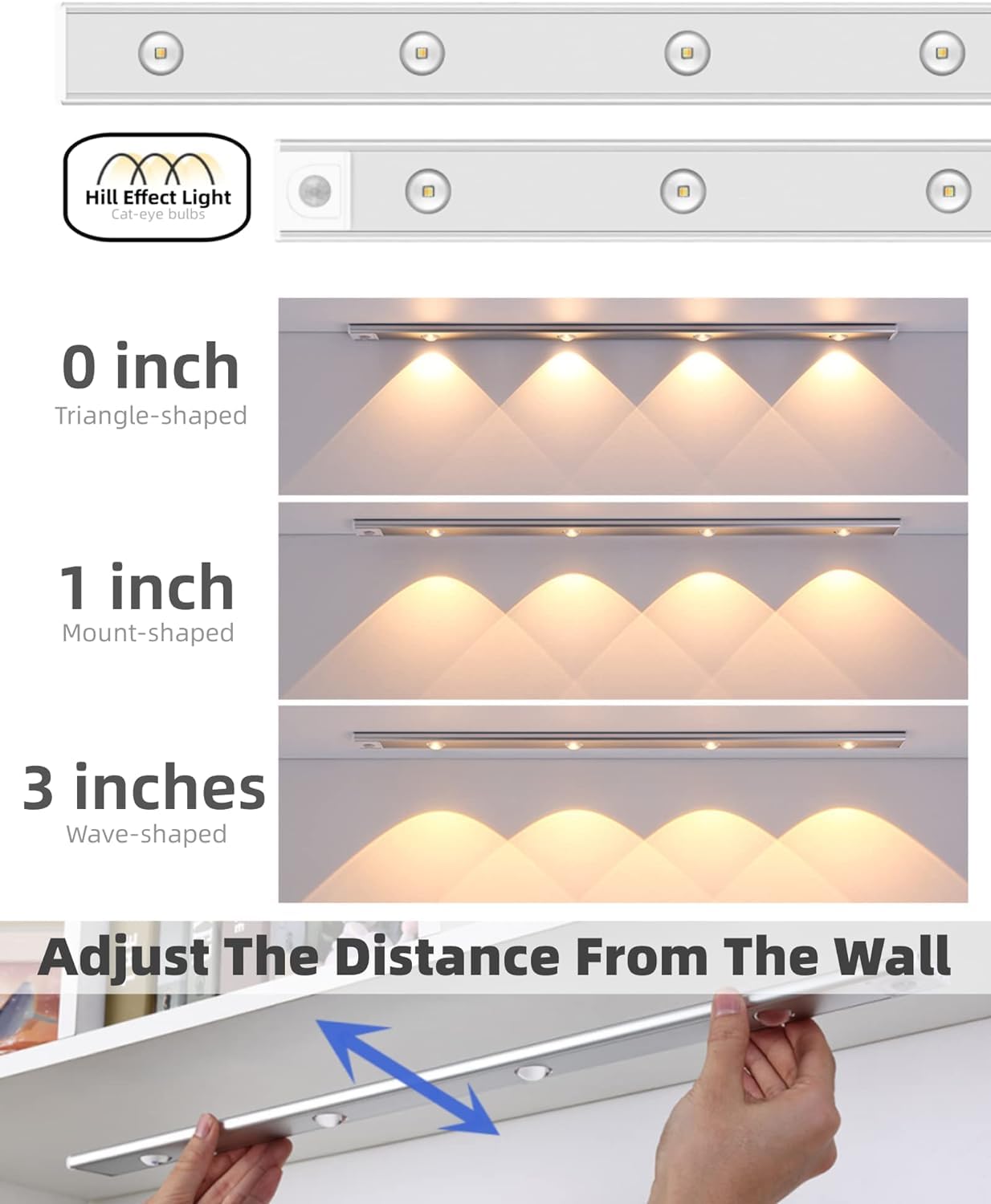 LED PIR Motion Sensor Cabinet With USB Rechargeble