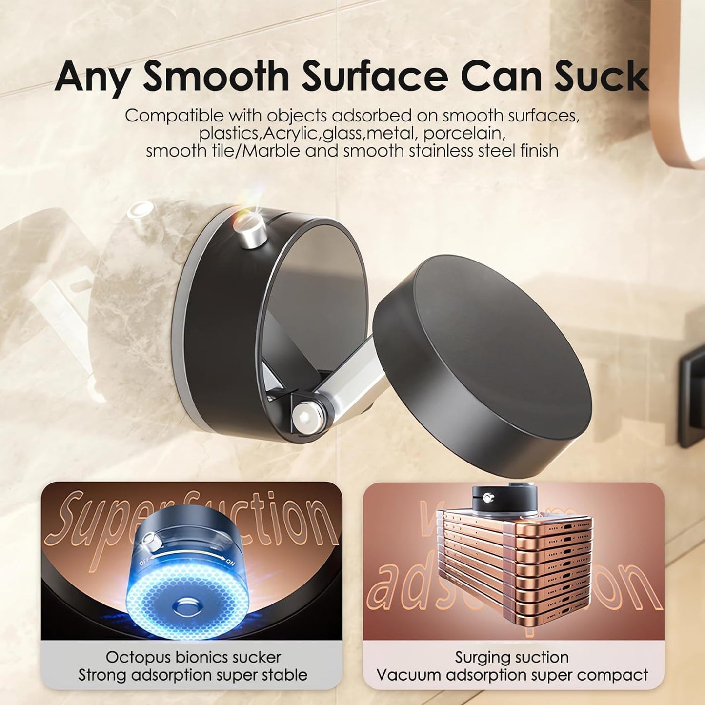 360° Vacuum Magnetic Suction Phone Holder