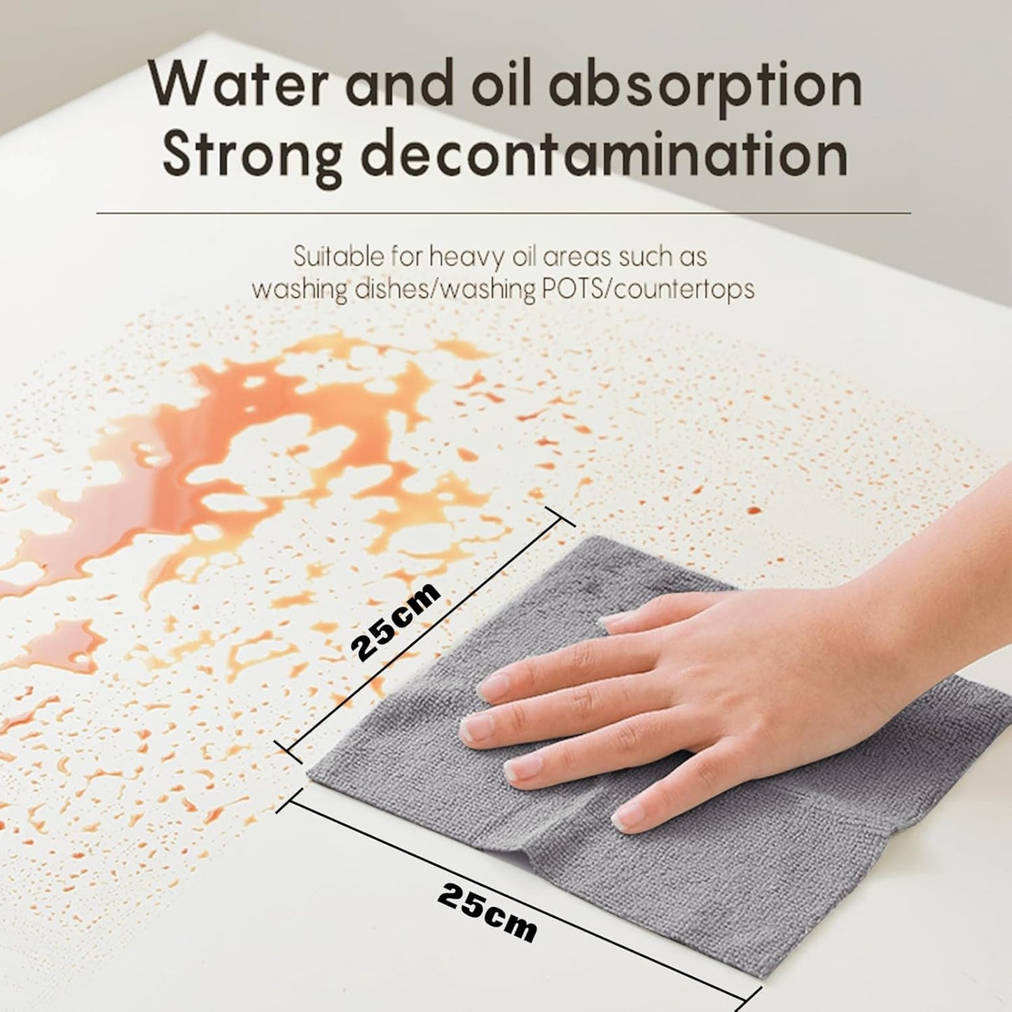 Microfiber Cleaning Cloth (25 Sheets)