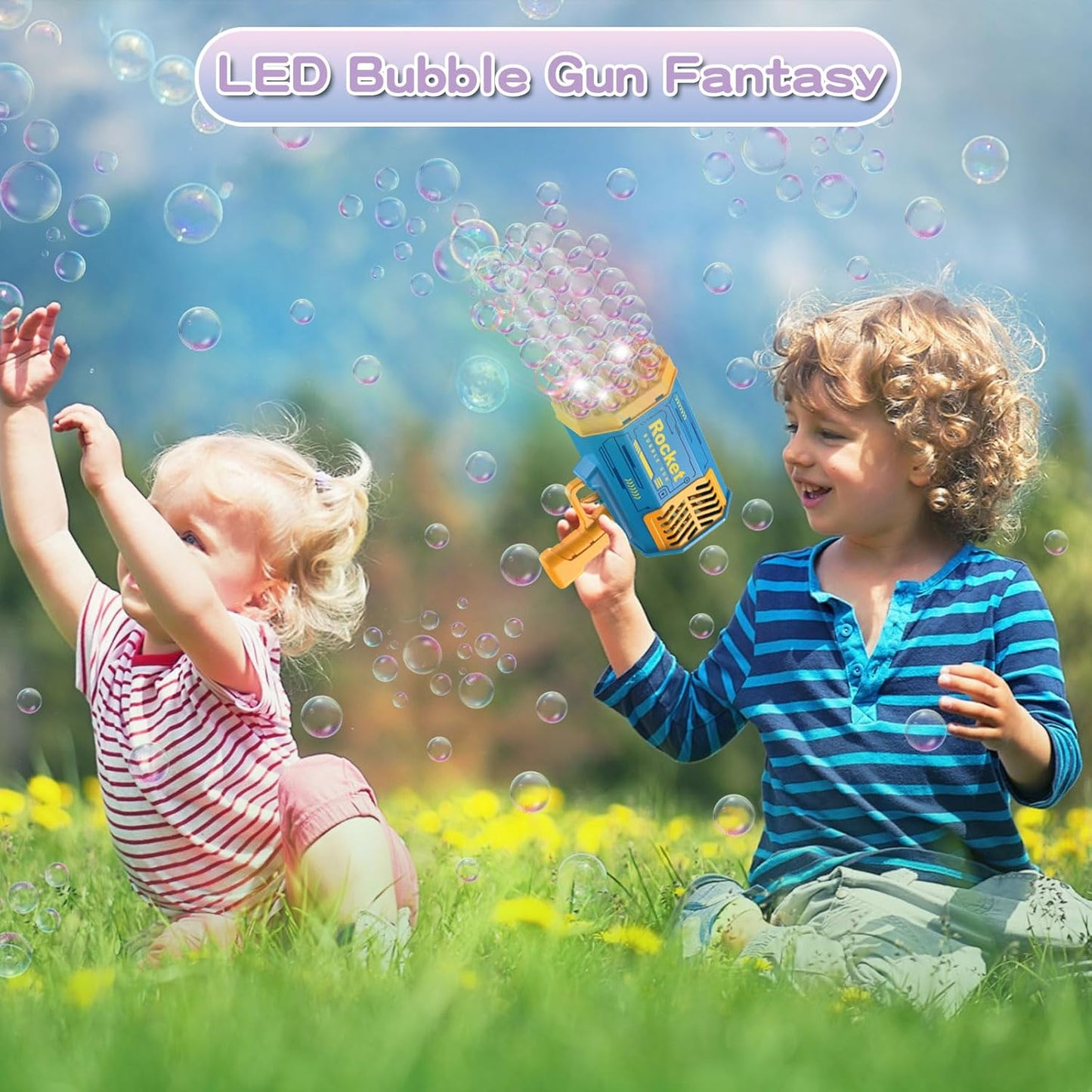 Bubble Gun Machine Kids Automatic Soap Based Bubble Blower
