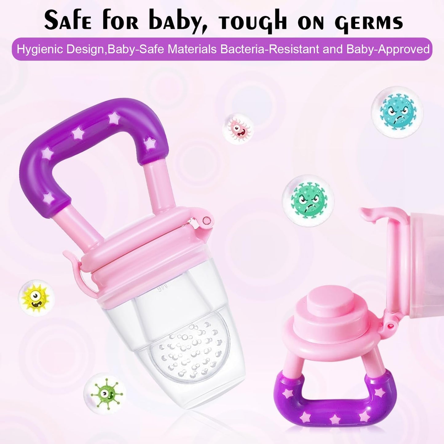 BPA-Free Silicone Fruit Pacifiers For Baby (Pack of 2)