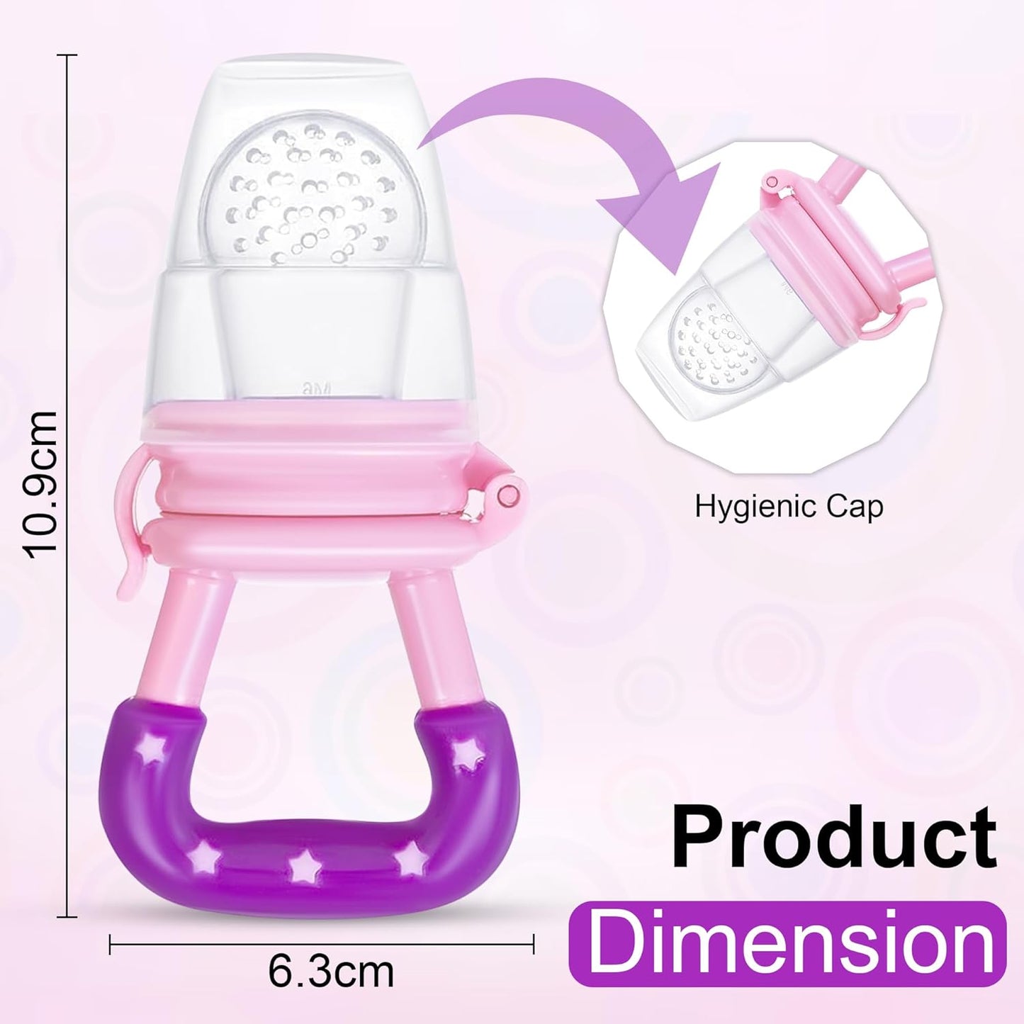 BPA-Free Silicone Fruit Pacifiers For Baby (Pack of 2)