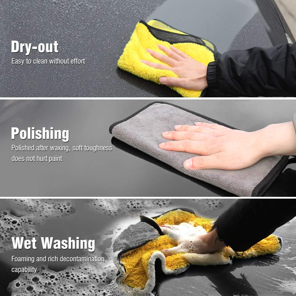 Multipurpose Double-Sided Microfiber Cloth (Pack of 2)