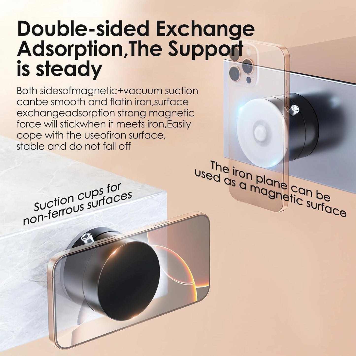 360° Vacuum Magnetic Suction Phone Holder