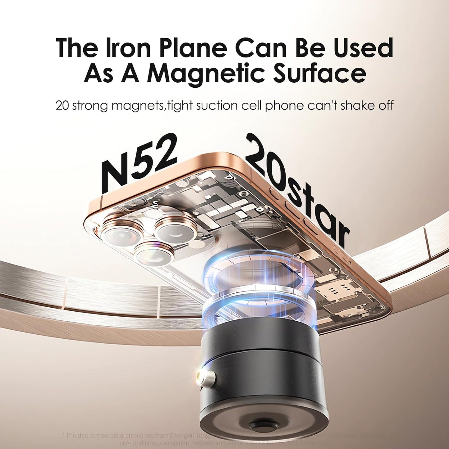 360° Vacuum Magnetic Suction Phone Holder