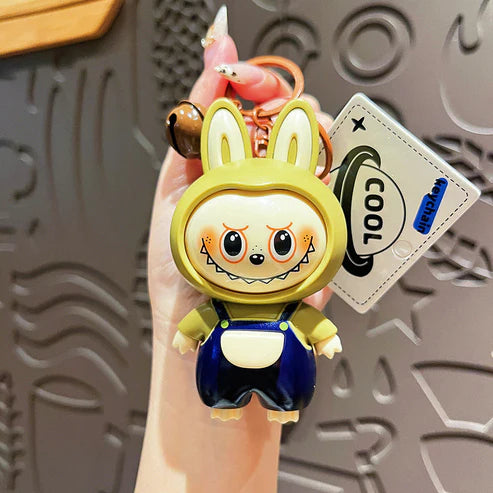4-in-1 Face-Changing Labubu Keychain